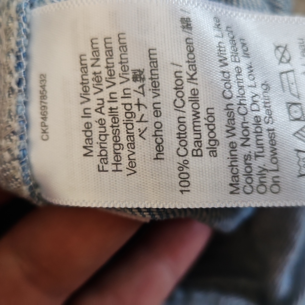 Madewell Paper Bag Light Blue High-Rise Denim Shorts - Picture 8 of 8